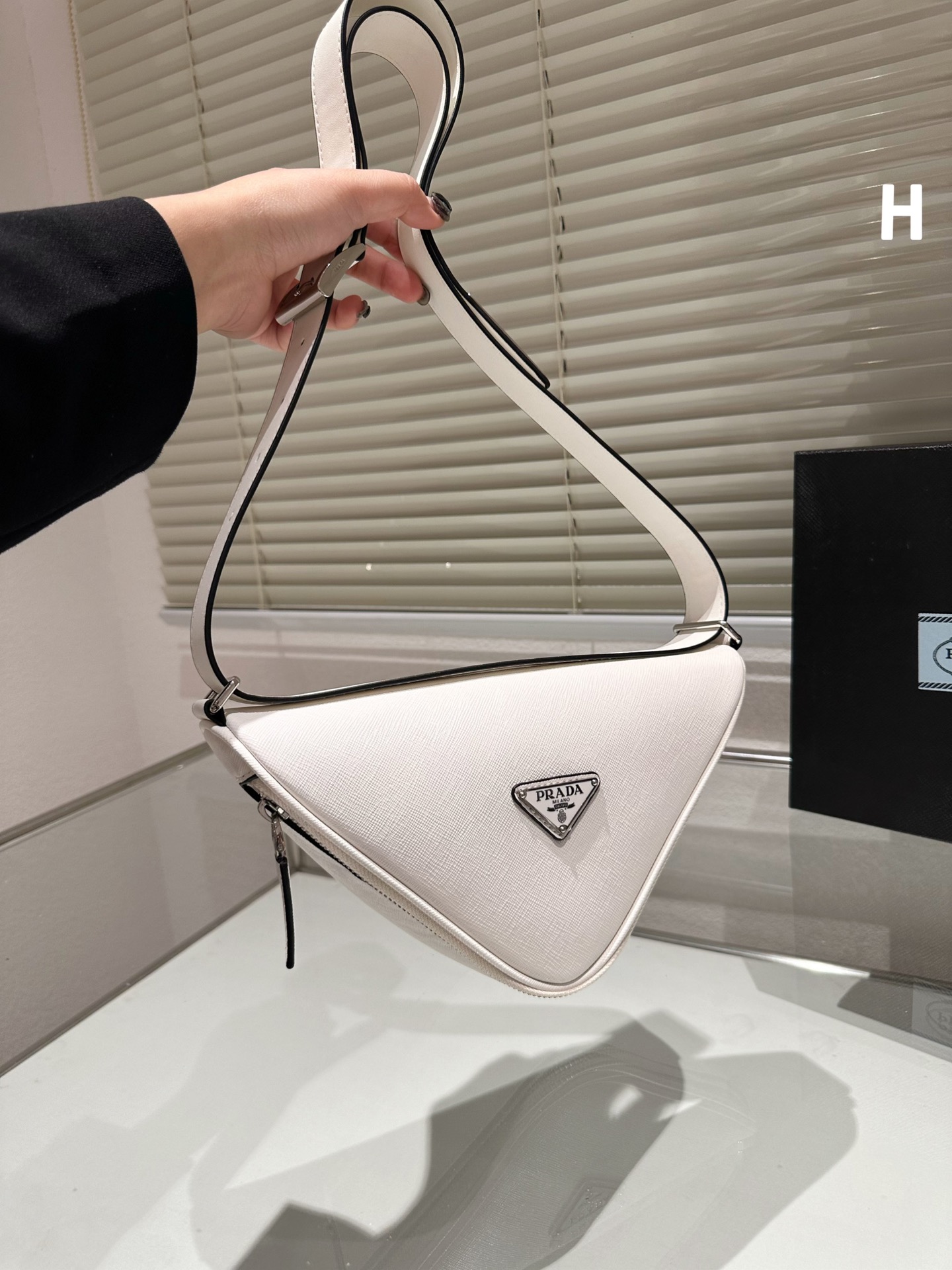 Prada triangle bag 131756