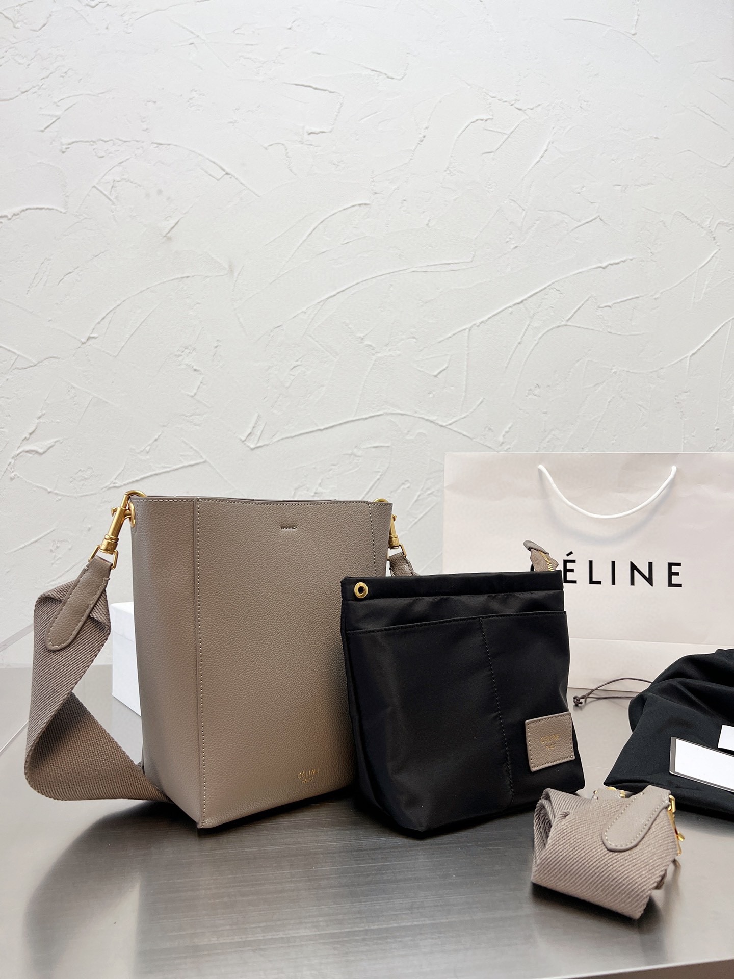 Celline Cowskin tote bag 131284