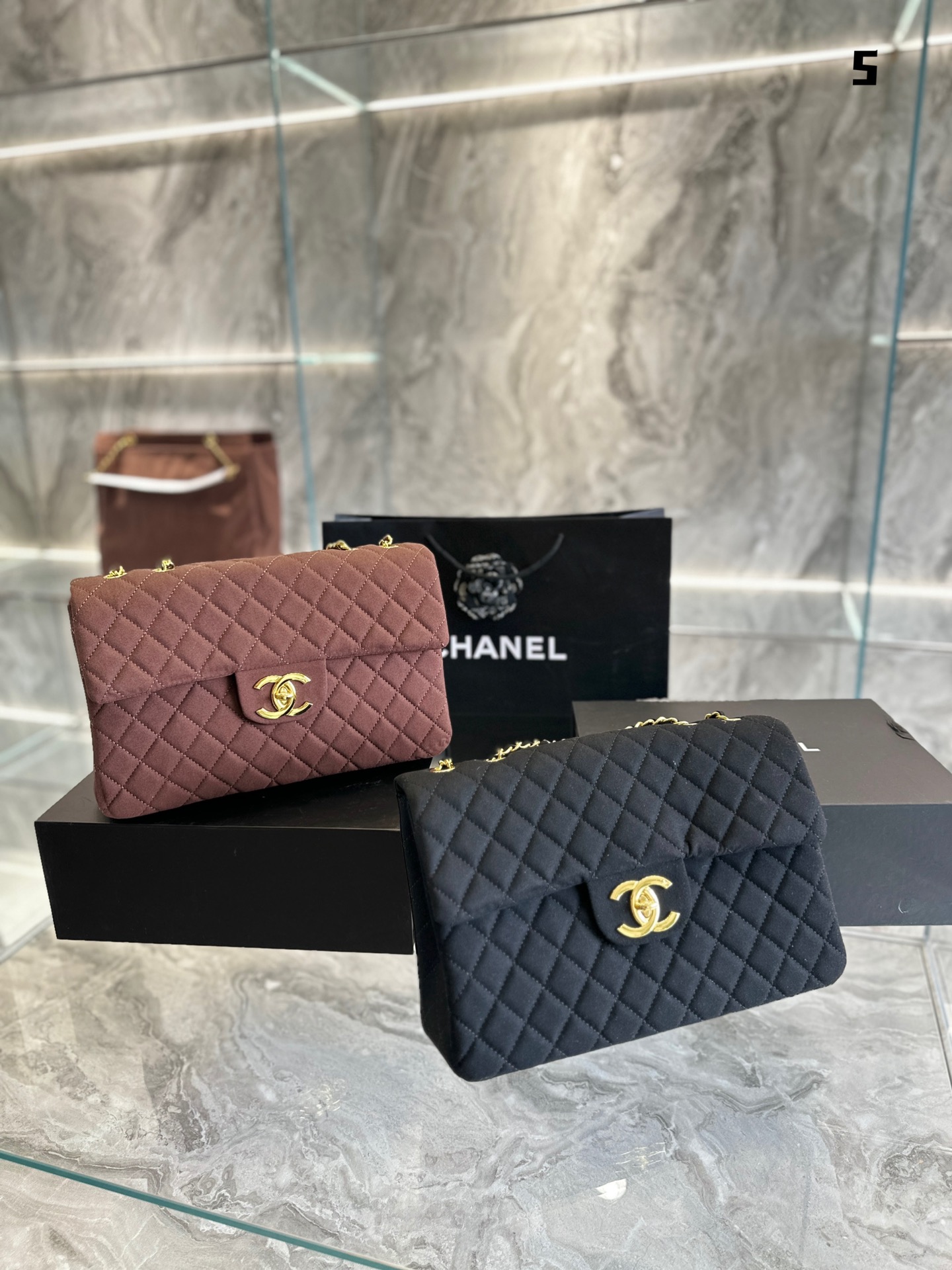 Chanel Suede CF Bag