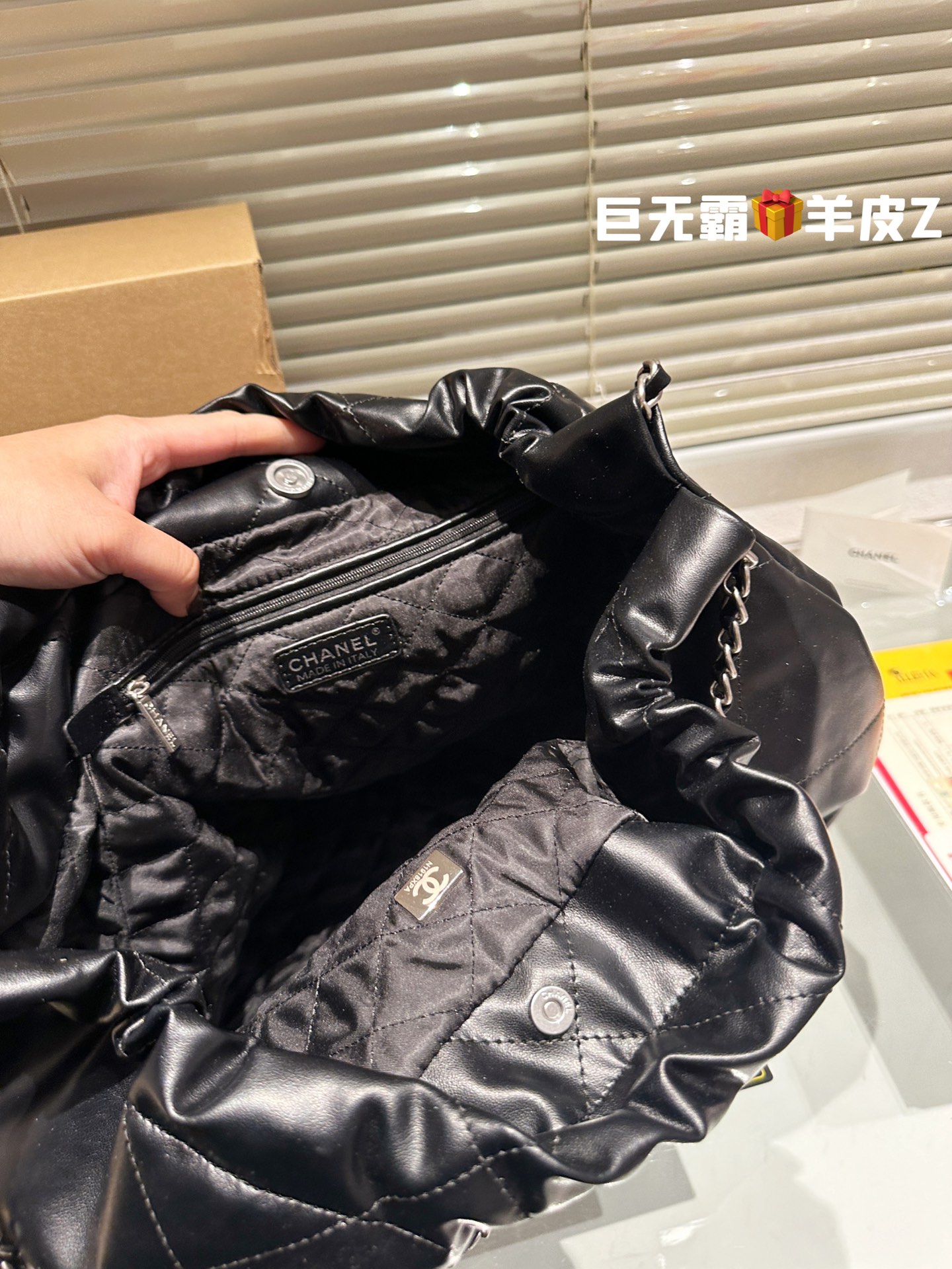 40cm Large size chanel lambskin 22bag