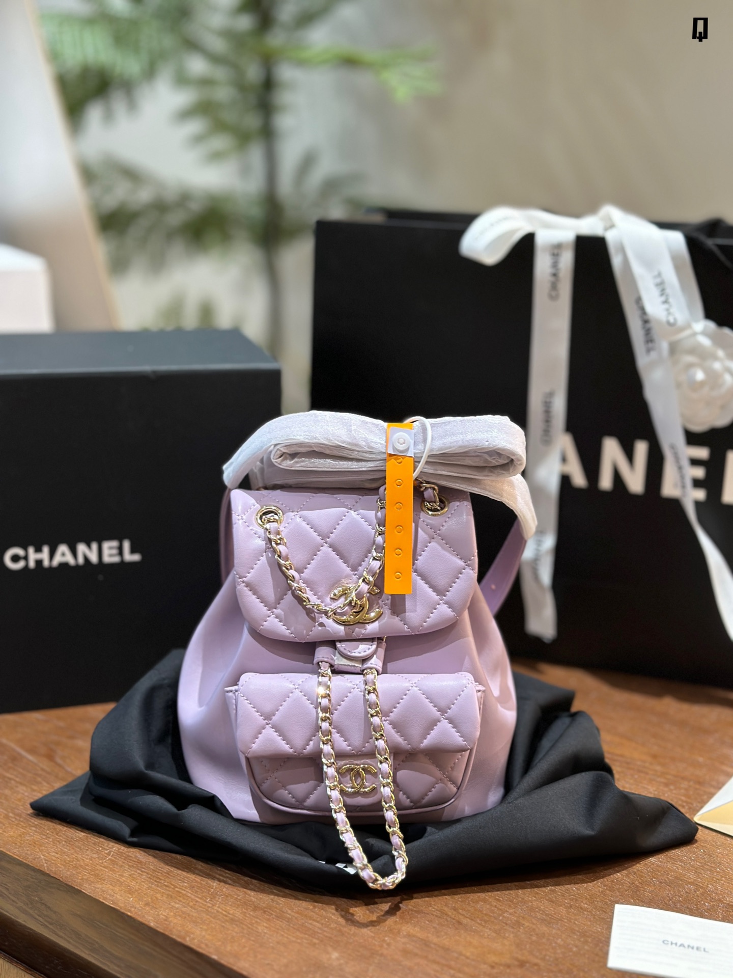 Chanel 24p duma lambskin backpack