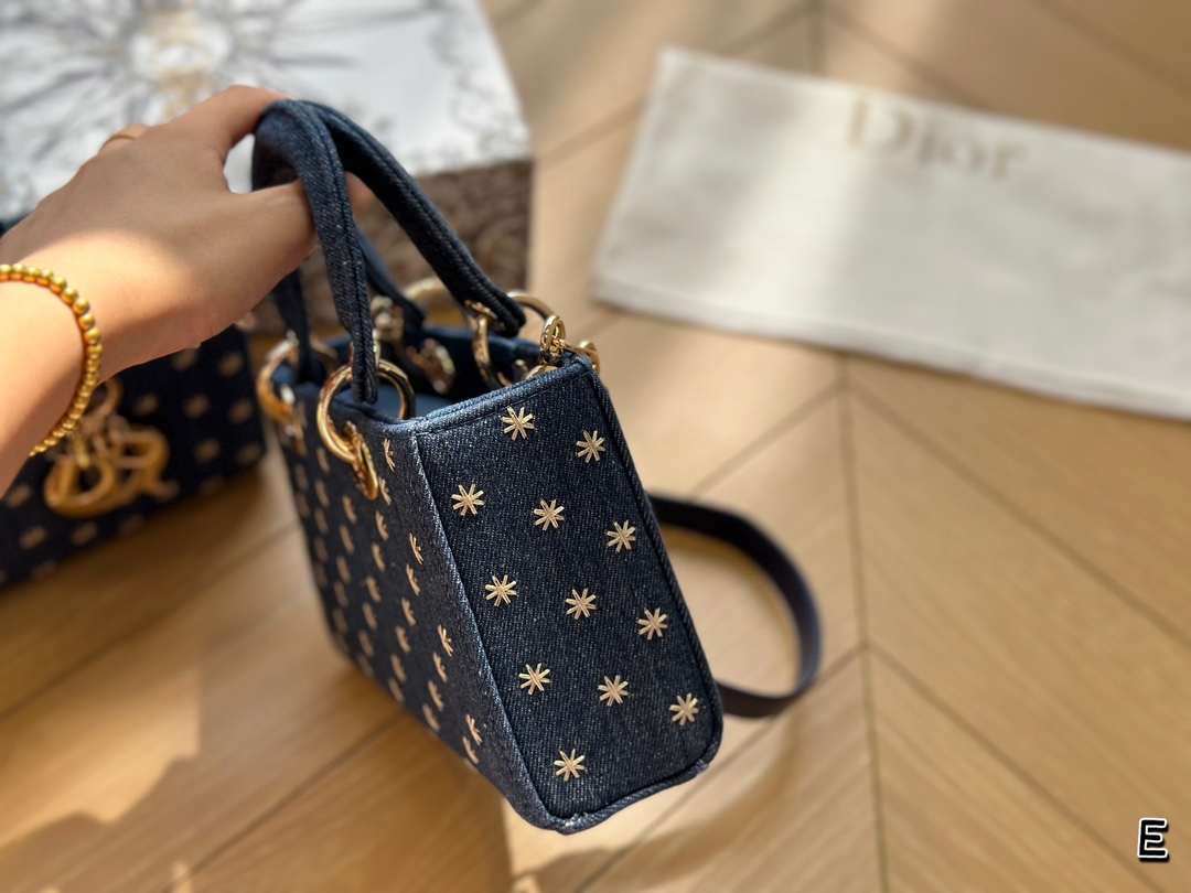 Dior Lady denim handbag