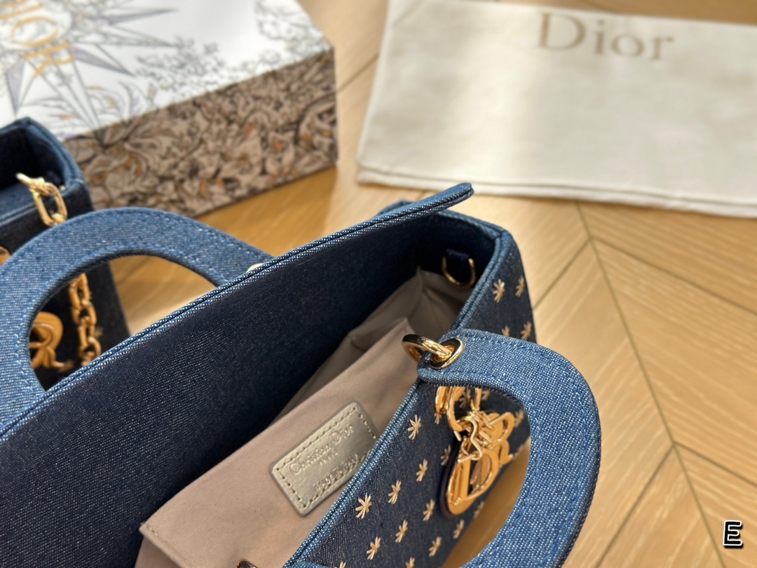 Dior Lady denim handbag