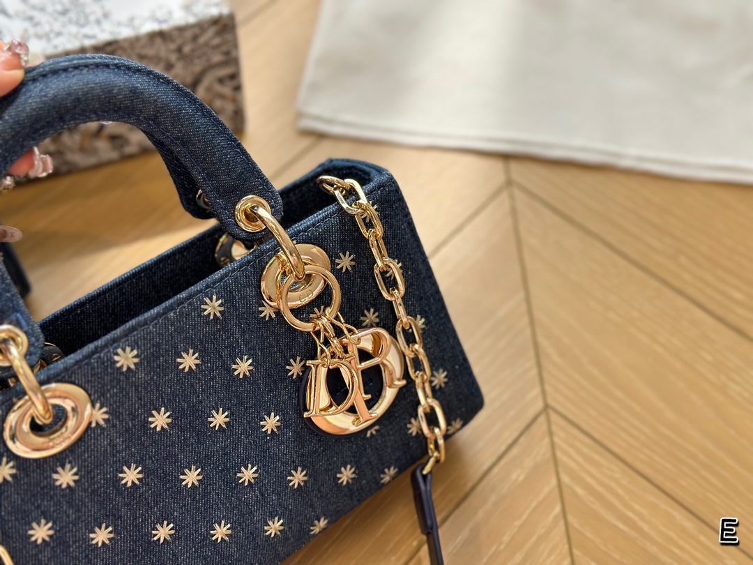 Dior Lady denim handbag