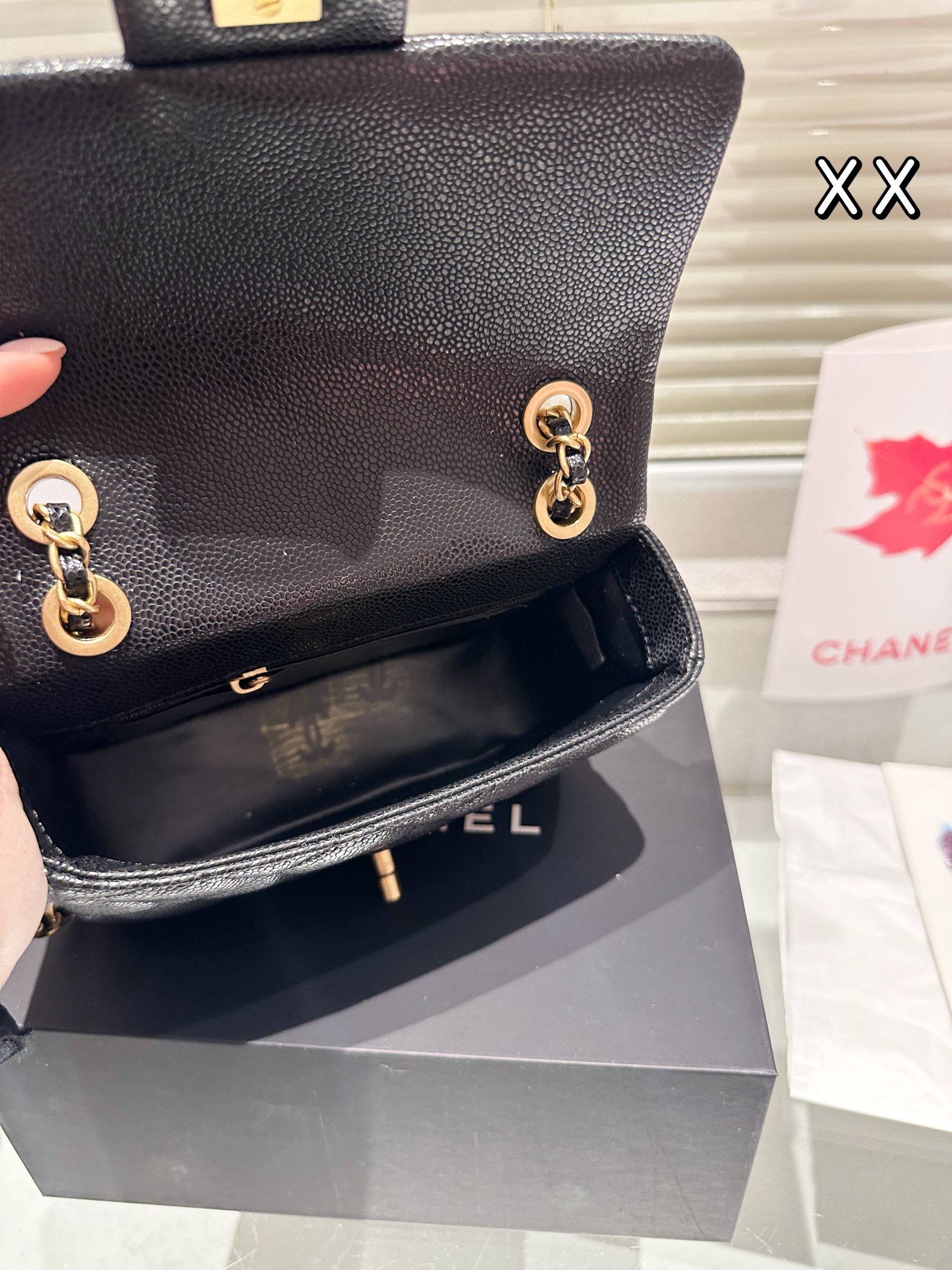 Chanel lambskin CF Bag