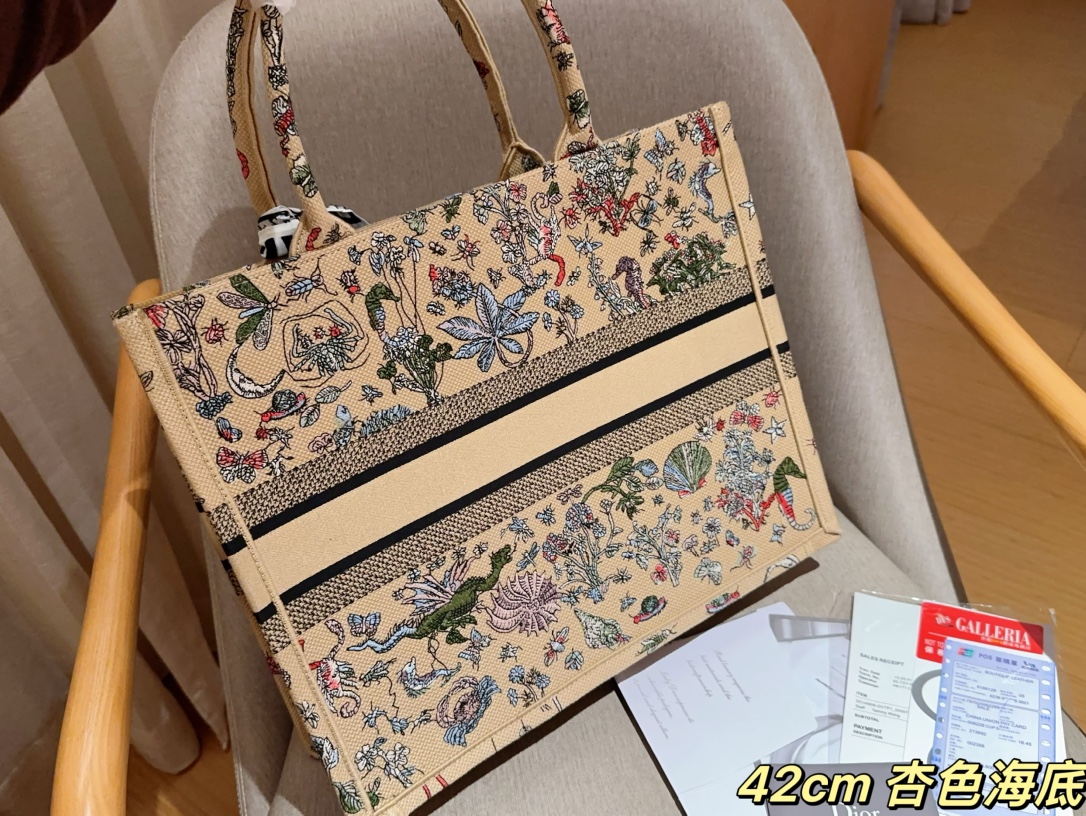 Dior Large Book tote embroidery bag